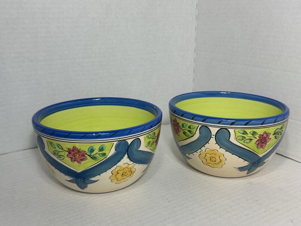 Tabletop Gallery Hand Crafted Hand Painted Decorative Bowl
